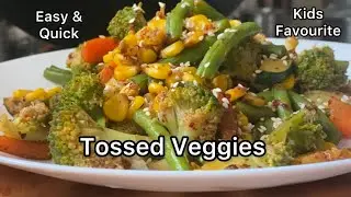 Tossed Veggies | Vegetables Salad 🥗
