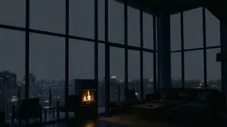 Heavy Rain for Deep Sleep | Night Window Room (Ad-Free)#no music