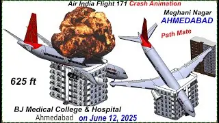 Air India 171 crash animation in 3D CAD, #Solidworks, #motion, #pathmate, #motionstudy