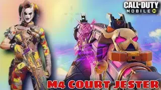 M4 COURT JESTER GAMEPLAY + KILL EFFECT + GUN SOUND |  WICKED TRICKSTER REDUX DRAW | CODMOBILE!