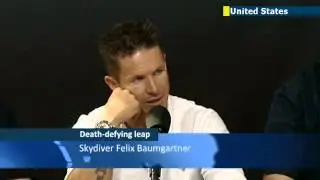 Record-breaking skydive by Felix Baumgartner