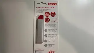Supreme Slice Manual Carton Cutter Silver