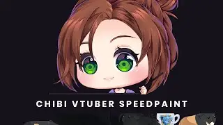 Interactive Chibi PNGtuber Art ✧ Clip Studio Paint Speedpaint Timelapse