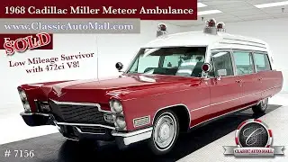 1968 Cadillac Miller Meteor Ambulance | Low Miles Survivor | Sold | Classic Auto Mall Consignments