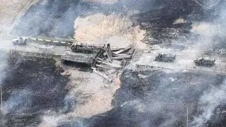 Ukrainian drones at work - Russian troops effort to hide was unsuccessful