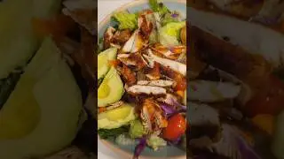 Garden Salad With Chicken & Avocado With Ranch Dressing #shortsfeed #shorts