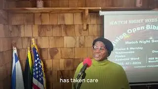 Eunice Baptiste 2025 New Year Service Watch Night Service Testimony