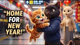 Ginger Kitten&rsquo;s Lunar New Year Reunion 🧧 | Mama Cat&rsquo;s Love + Subway Trip (3D Animation)