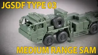 Japanese TYPE 03 Chu-SAM 1/72 Surface-to-air MLRS part 1/2 assembling