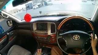 2006 Toyota Land Cruiser Cygnus LC100 - POV Review - 2UZFE