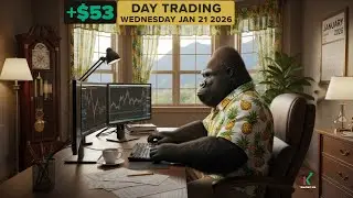 Day Trading a $2k Account - Jan 21, 2026 +53 on PAPL & AMZE