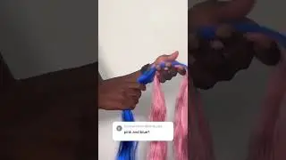 Braiding hair blend | Blue and vintage rose 💙🩰