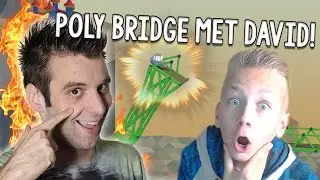 DIT KAN TIESGAMES NOOIT! Moeilijkste OOIT! Poly Bridge met DAVID!