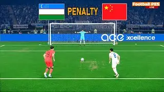 🔴TRỰC TIẾP: UZBEKISTAN vs TRUNG QUỐC | Loạt sút luân lưu | Cúp bóng đá châu Á AFC 26 \ Trò chơi PES