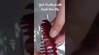 Girls Headband with Combs Non-Slip  #headband