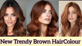 Best Brown Haircolour Trends 2024 || New chestnut Brown Hair Colour  | #stylesforall #brownhaircolor