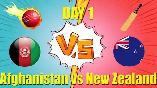 Day 1 - Afghanistan vs New Zealand - Test Championship 2020 - Cricket captain 19 Custom Series Game