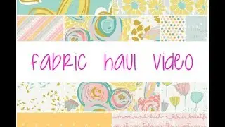 FABRIC HAUL!!  From Hawthorne Supply Co.