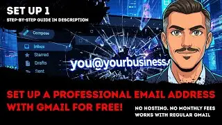 Set Up 1: Free Professional Email Set Up Using a Regular Gmail Account (Guide in Description)