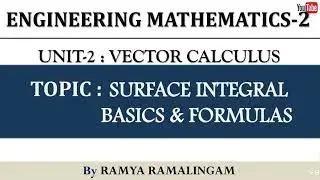 Surface Integral Basics & concept in Tamil | Engineering Mathematics 2 @selflearningtamil