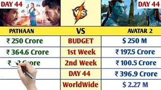 pathaan Vs Avatar 2 Day 44 Official Collection | Pathaan WorldWide collection Day 44