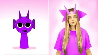 Sprunki 4 Phase 4 DURPLE Incredibox in Real life. ❤️ #sprunki #incredibox