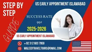 How to Book Early Appointment for USA | USA Visa Appointment Booking Islamabad | WaleedArshadTech