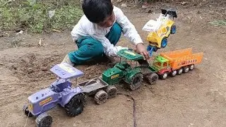JCB Tractor Dumper Making Bridge Cartoon । Khilona wala cartoon video। Tractor cartoon। Jcb Cartoon 