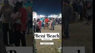 Chennai Besant Nagar Beach At Night Time #shorts #besantnagar #besantnagarbeach #chennai