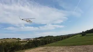 BELL 205 UH-1D Drone chase