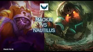MAOKAI & Ziggs vs NAUTILUS & Kaisa (Support) | EUNE Platinum | 14.10 | Gameplay & Review