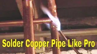Solder Copper Pipe Like Pro Vertical Connection