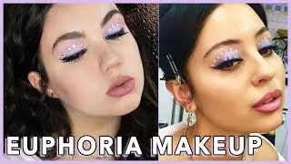 EUPHORIA MADDY PEREZ PURPLE EYE MAKEUP TUTORIAL