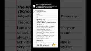 Application for Fee Concession ✍️ | Easy Letter Writing for Students @Planet_of_Learners #letter#go