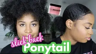 Slick Back Ponytail Using Only Style Factor Edge Booster Gel