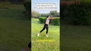 Do this exercise everydayand reduce fat from Arms, glute, and saddlebags. #workout #fitness