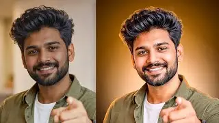 Photoshop Face Retouch for Thumbnail | Pro Skin & Background Edit