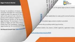 Algae Products Market Size, Share, Demand, Growth and Industry Analysis Forecast by 2025