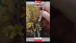 Flores de lirio pintadas con acr&iacute;lico #flowers #art #arte #viral #flores #primavera #spring