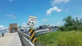 Hovercraft hit Hwy 90 Chef Pass Bridge