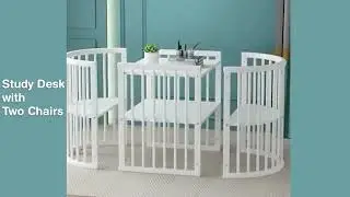 Captain   K   Multi Function 5 in 1  Convertible Modern Wooden Baby Crib Cot with Wheels