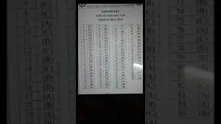 AMU ENTRANCE ANSWER KEY 2019