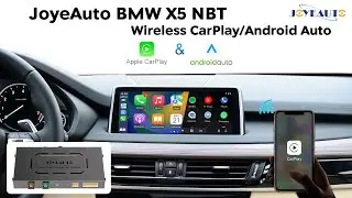 JoyeAuto Wireless Apple CarPlay Android Auto Interface Upgrade for BMW X5 NBT F15/F16 2012-2017