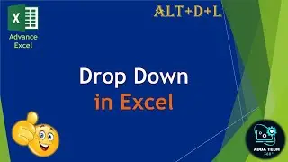 Create Drop Down list in Excel