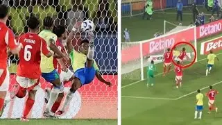 🔥Estevao Willian SHOCKING Carlo Ancelotti&nbsp;And Brazil Stars With A Magical OVERHEAD GOAL Vs Chile