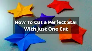 How To Cut a Perfect Star With Just One Cut. 😍