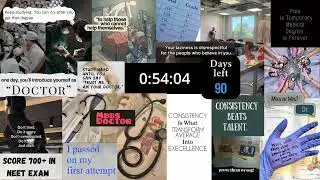 90 Days Left for NEET 2026 | 1 Hour Study Timer (No Music, No Excuses)
