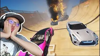 GTA5 空中飞车！用着死亡游戏的方式来玩！OMG!