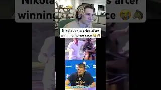 xQc reacts to Nikola Jokic CRY After Winning HORSE RACE 😭 #xqc #nikolajokic #horseracing