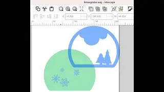 Snow Globe using Inkscape